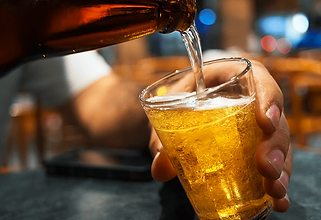 Chopp gelado servido na Paizzani