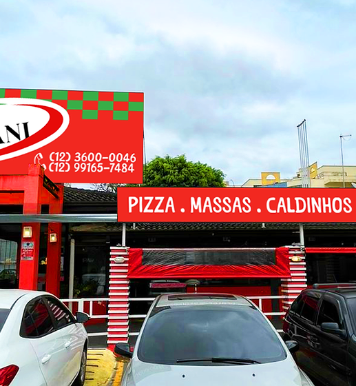 Fachada da Pizza Paizzani, no Jardim SatÃ©lite