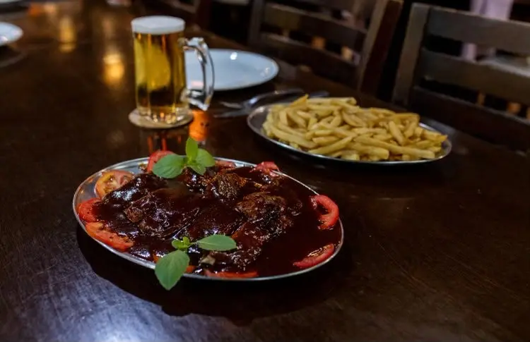 Chopp gelado servido na Paizzani